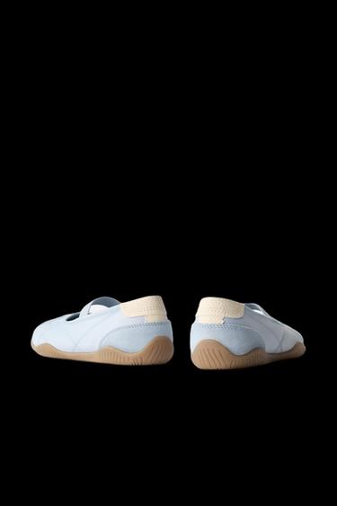 SPORTS BALLET FLATS - Blue by Zara