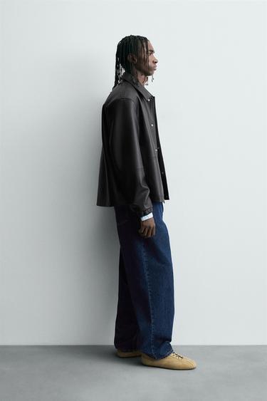 FAUX LEATHER JACKET - Black by Zara - Image 3