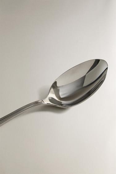SHINY STEEL DESSERT SPOON - Steel by Zara - Image 2