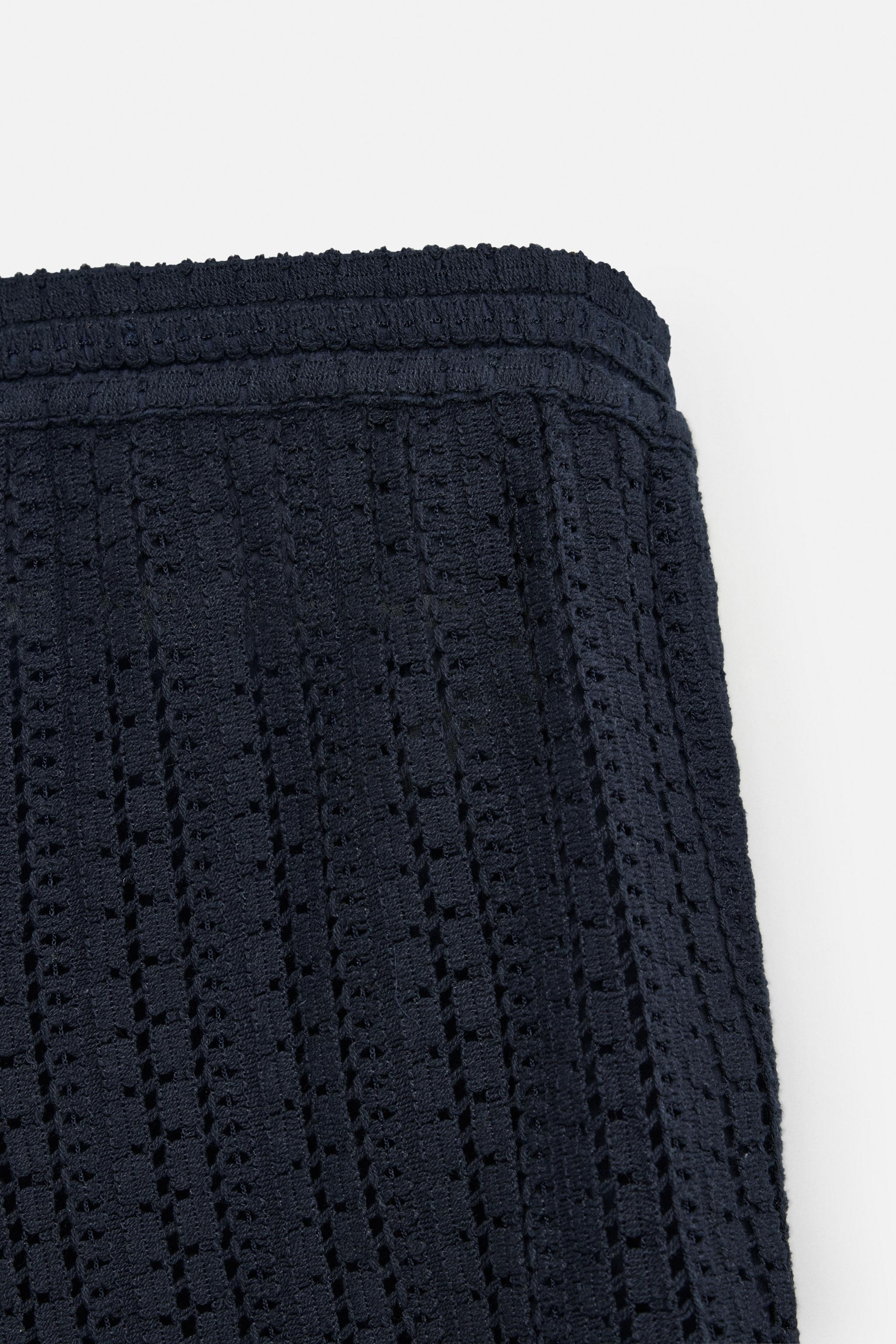CROCHET TEXTURED SHORTS