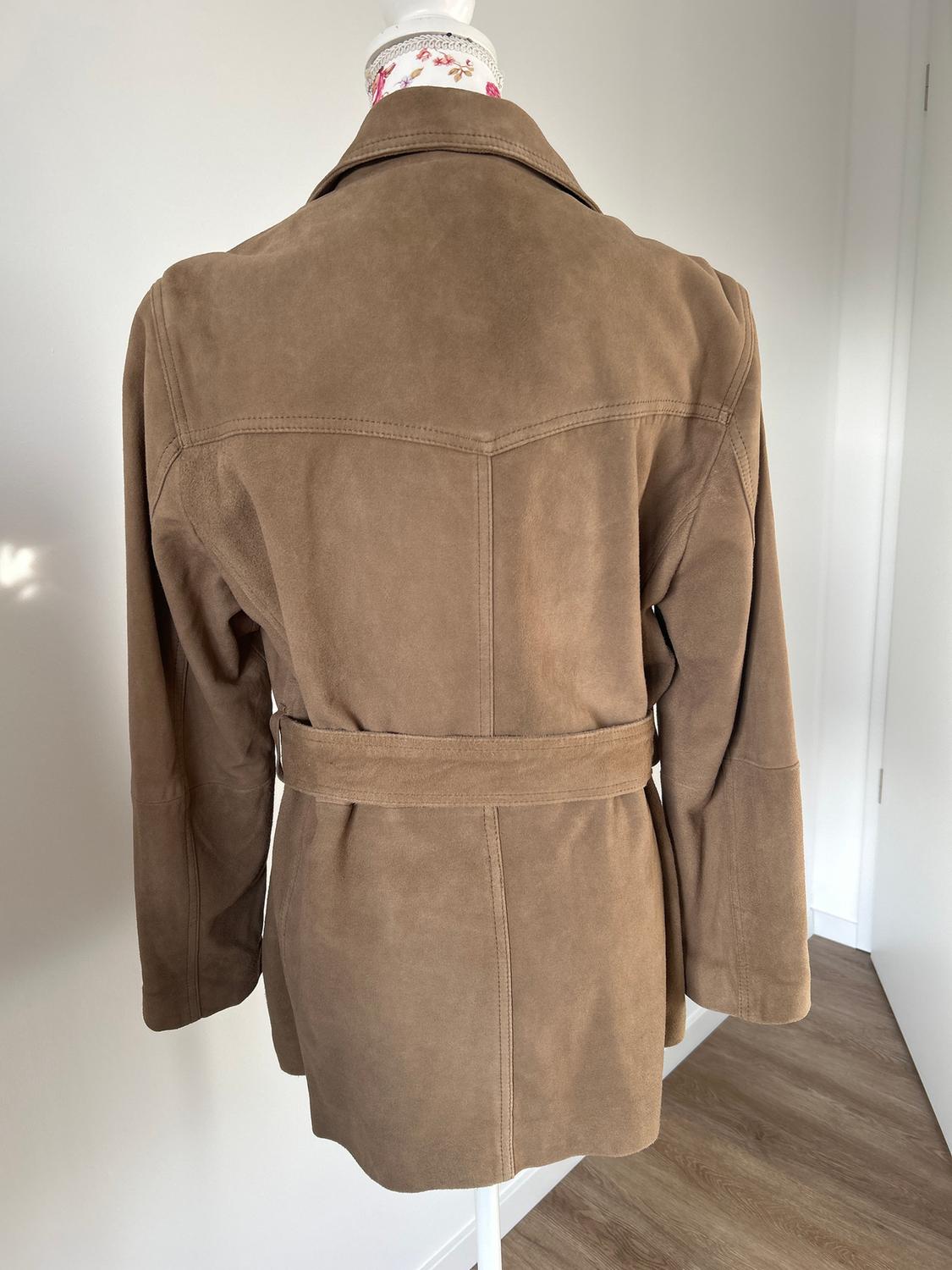 100% LEATHER JACKET WITH BELT - Image 2