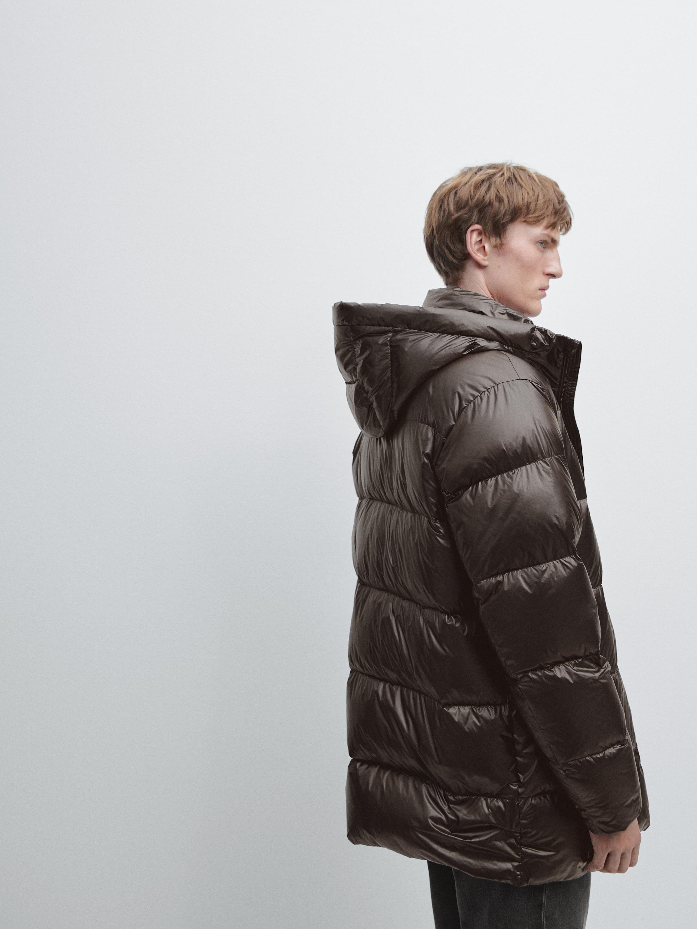 Water-repellent down blend jacket