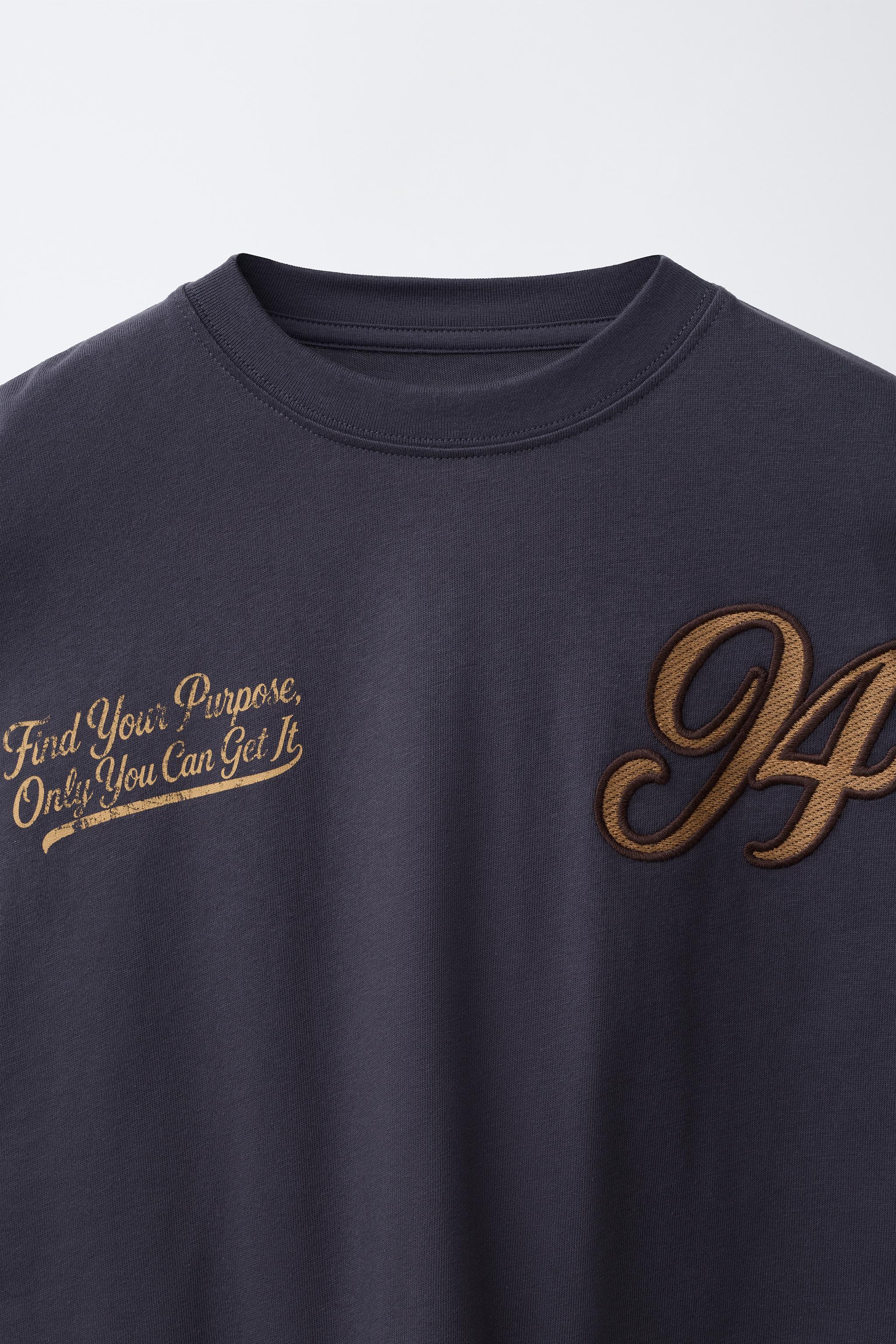 CHECKED DOUBLE SLEEVE T-SHIRT