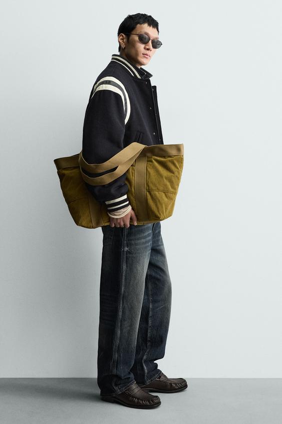 CORDUROY EFFECT TOTE BAG from Zara - $59.90