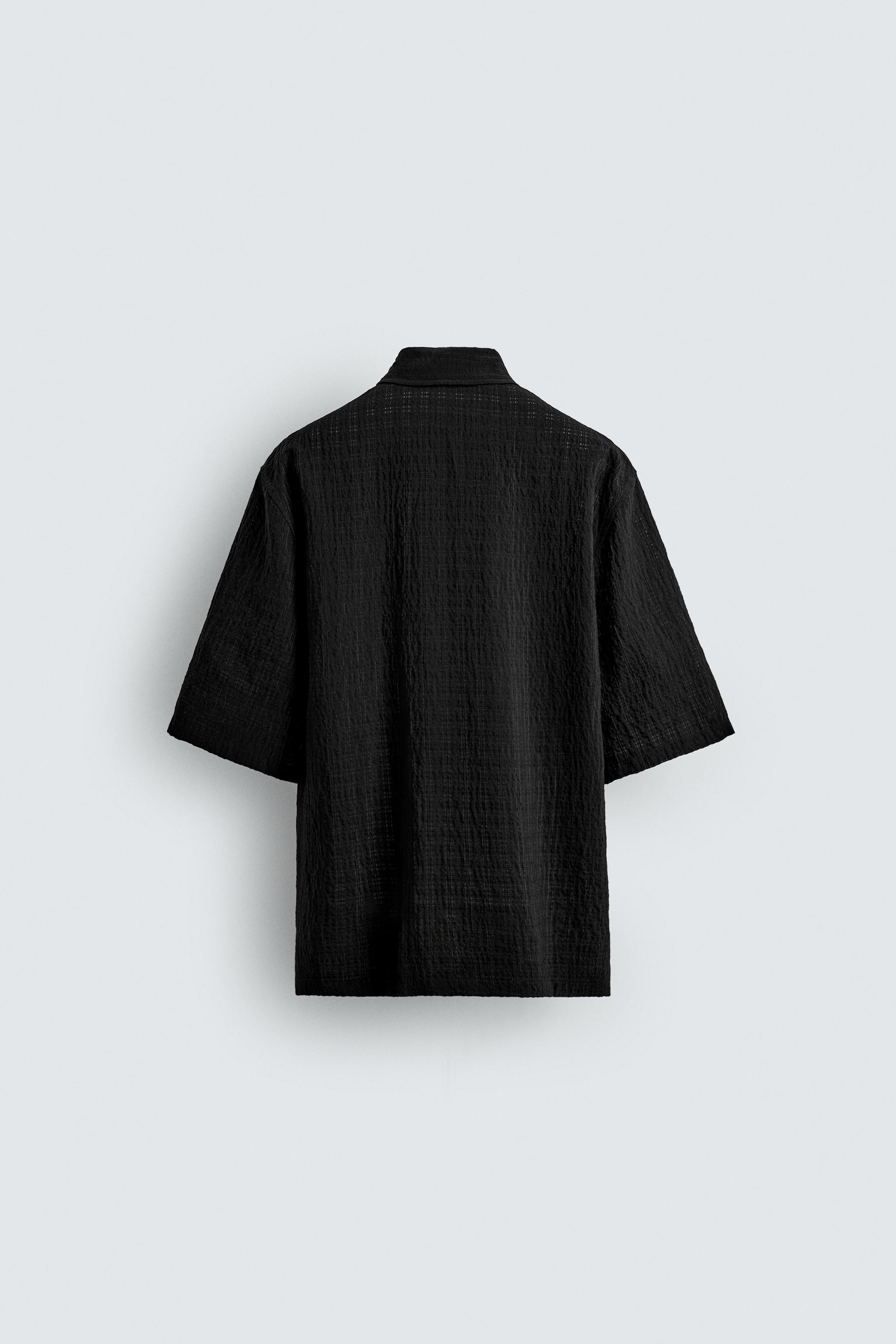 CHEMISE RELAXED FIT EN JACQUARD À CARREAUX