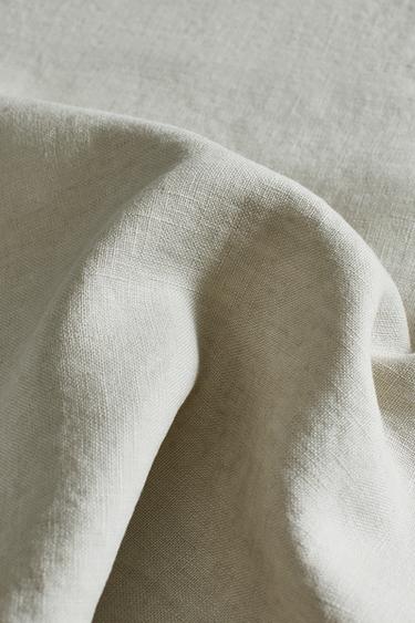 PACK OF WASHED LINEN NAPKINS (PACK OF 2) - Greenish by Zara - Image 3