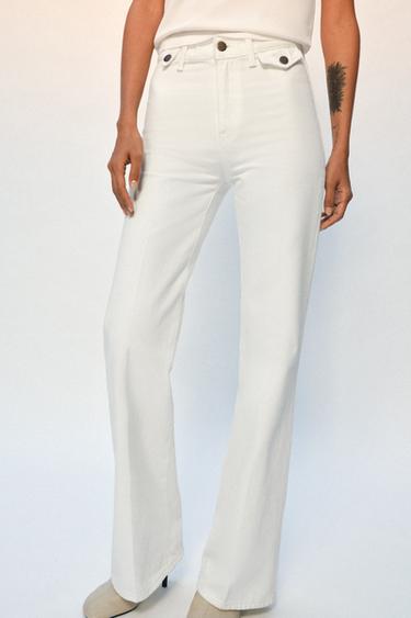 JEAN ZW COLLECTION FLARE TAILLE HAUTE - Blanc de Zara - Image 3