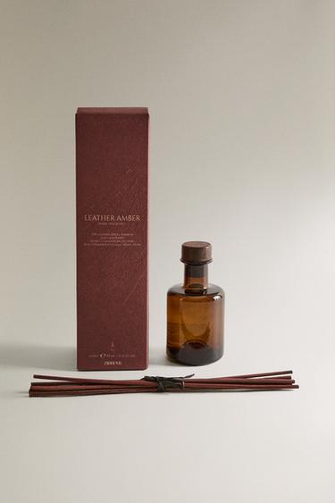 (95 ML) LEATHER AMBER REED DIFFUSERS - Black by Zara
