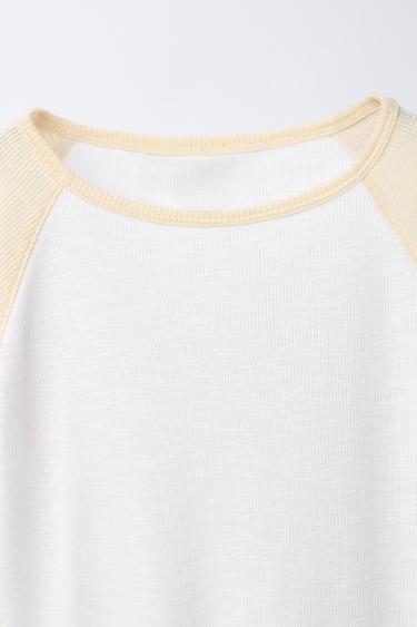 RAGLAN SLEEVE T-SHIRT - Yellow by Zara - Image 2