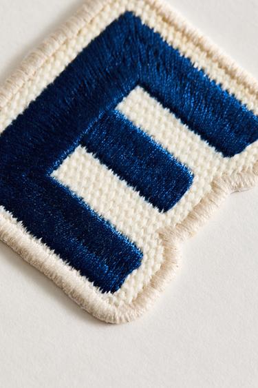 THERMO-ADHESIVE LETTER E PATCH - Green by Zara - Image 2