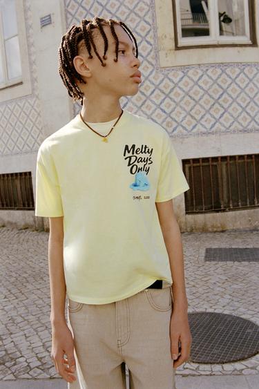 ICE CREAM PRINT T-SHIRT - Yellow by Zara