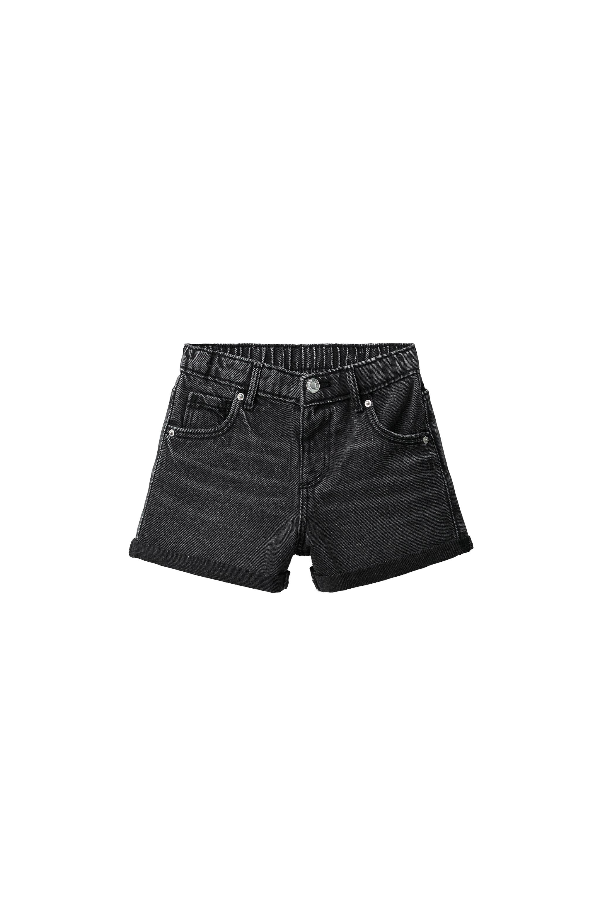 MOM FIT DENIM SHORTS - Black | ZARA United States
