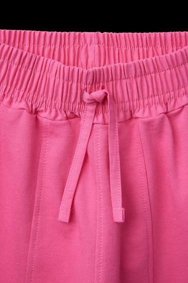 PLUDERHOSE AUS FELPA - Pink von Zara