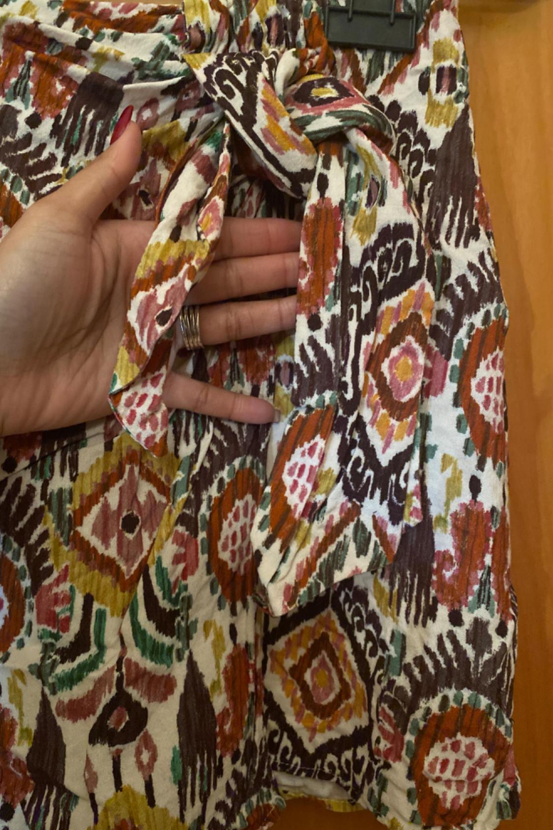 PRINTED SKORT WITH KNOT - Image 2