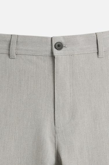 TEXTURED COMFORT TROUSERS - Beige marl by Zara - Image 7