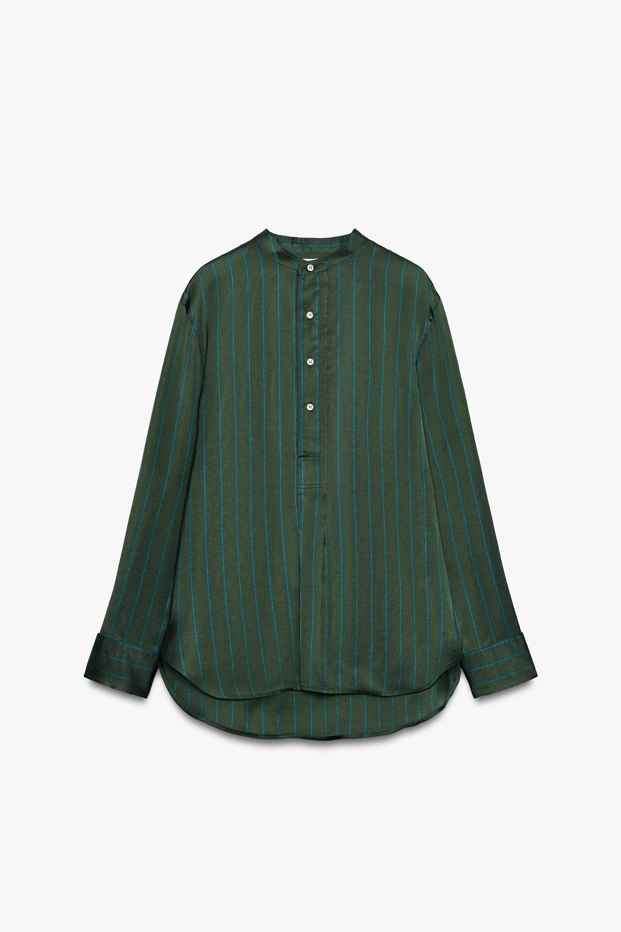 Zw Collection Buttoned Striped Shirt by Zara