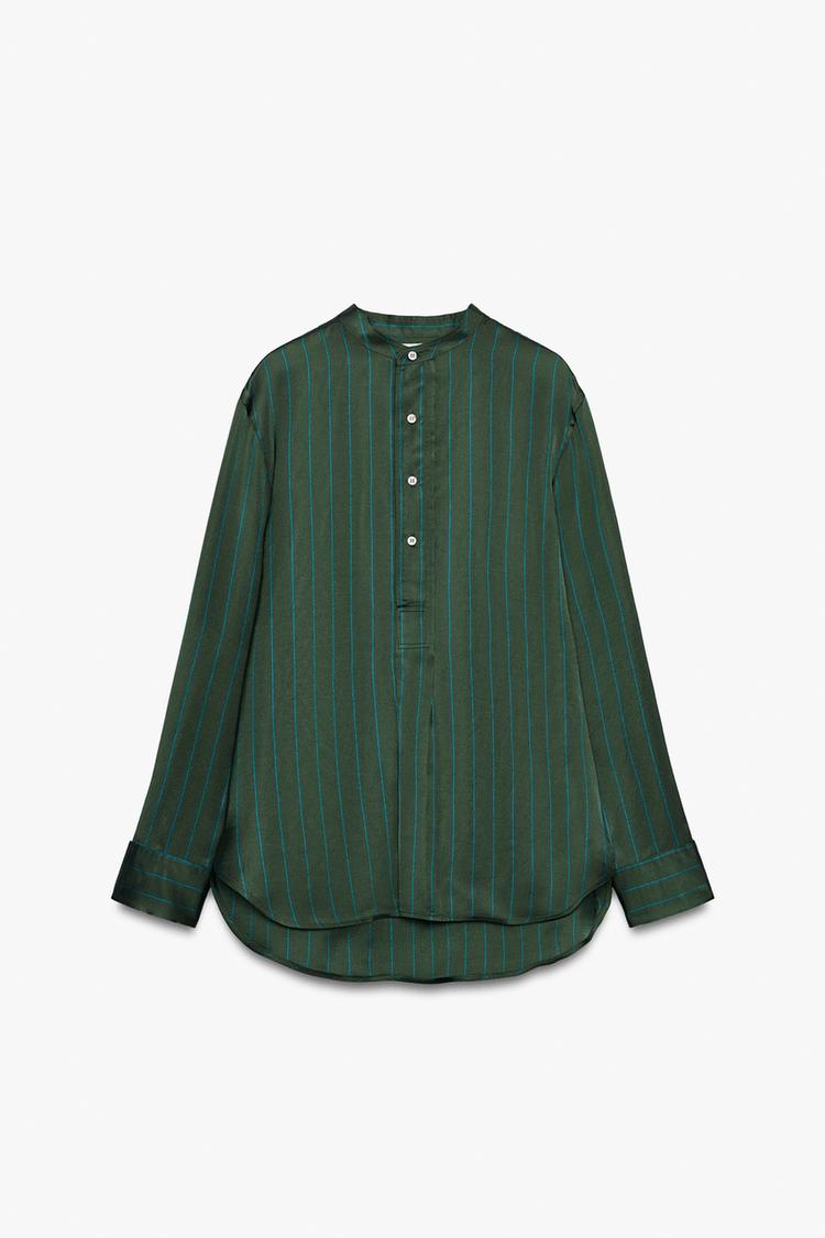 Camisa rayas botones zw collection