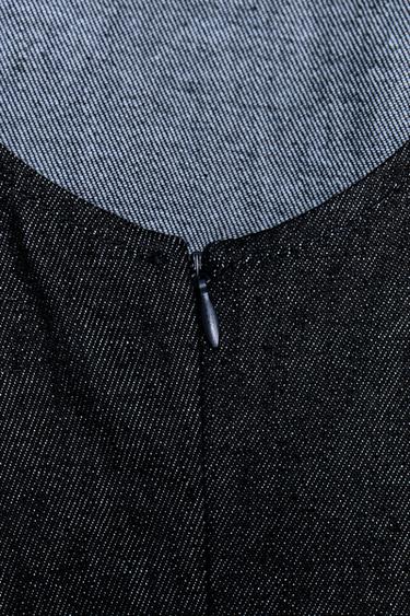 ZW COLLECTION SHORT DENIM DRESS - Blue by Zara - Image 6