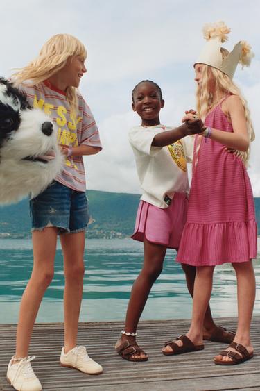 Zara LABEL MIXED SHORTS - Pink