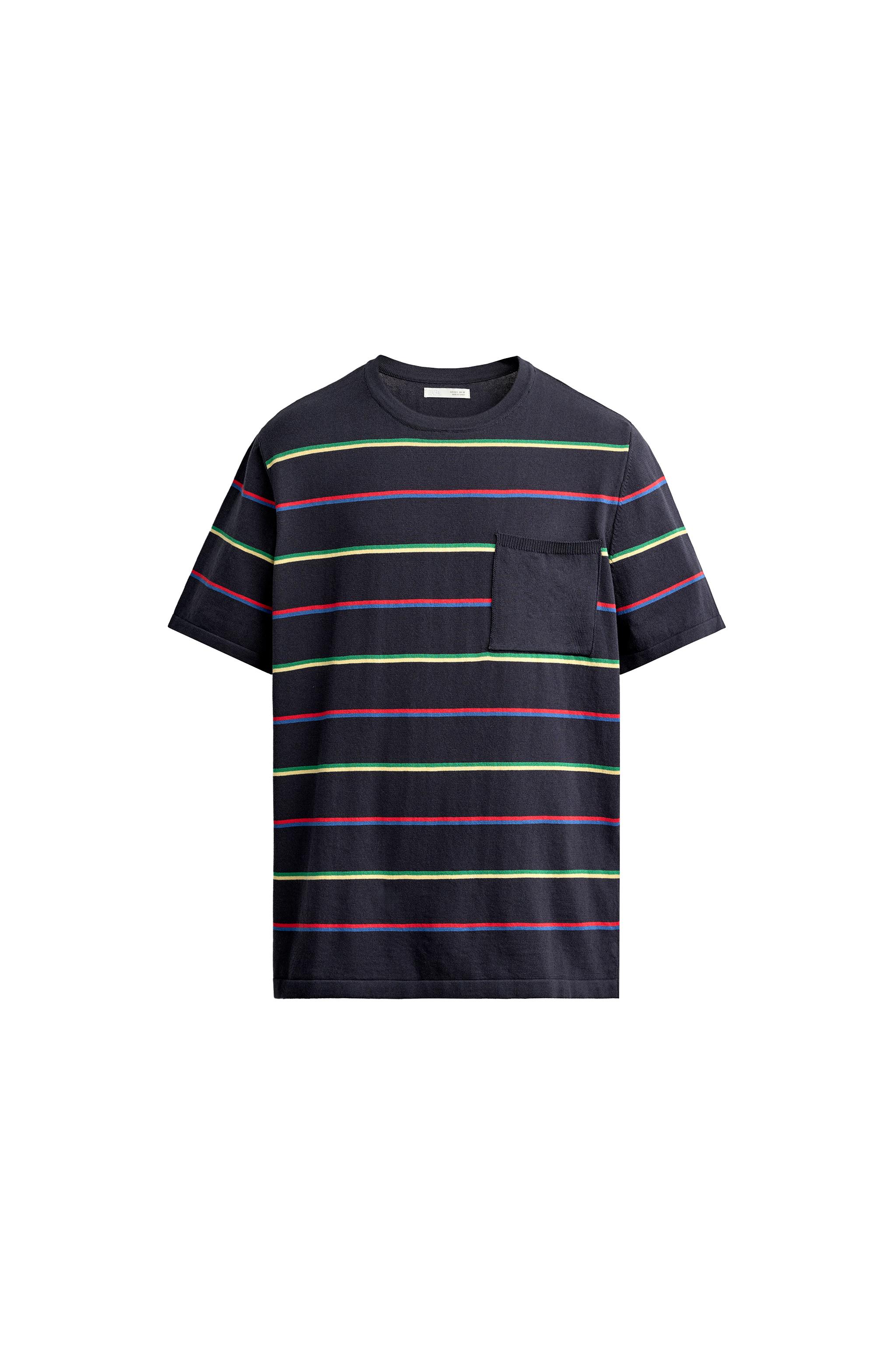 CAMISETA PUNTO JACQUARD RAYAS