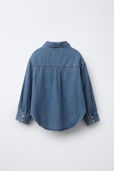 DENIM SHIRT AND RIB T-SHIRT PACK - Blue by Zara - Image 1