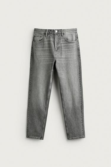 SLIM TAPERED FIT JEANS - Grey by Zara