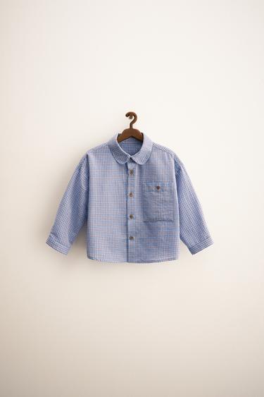 Zara ZARA TIMELESS - PLAID SHIRT - Blue