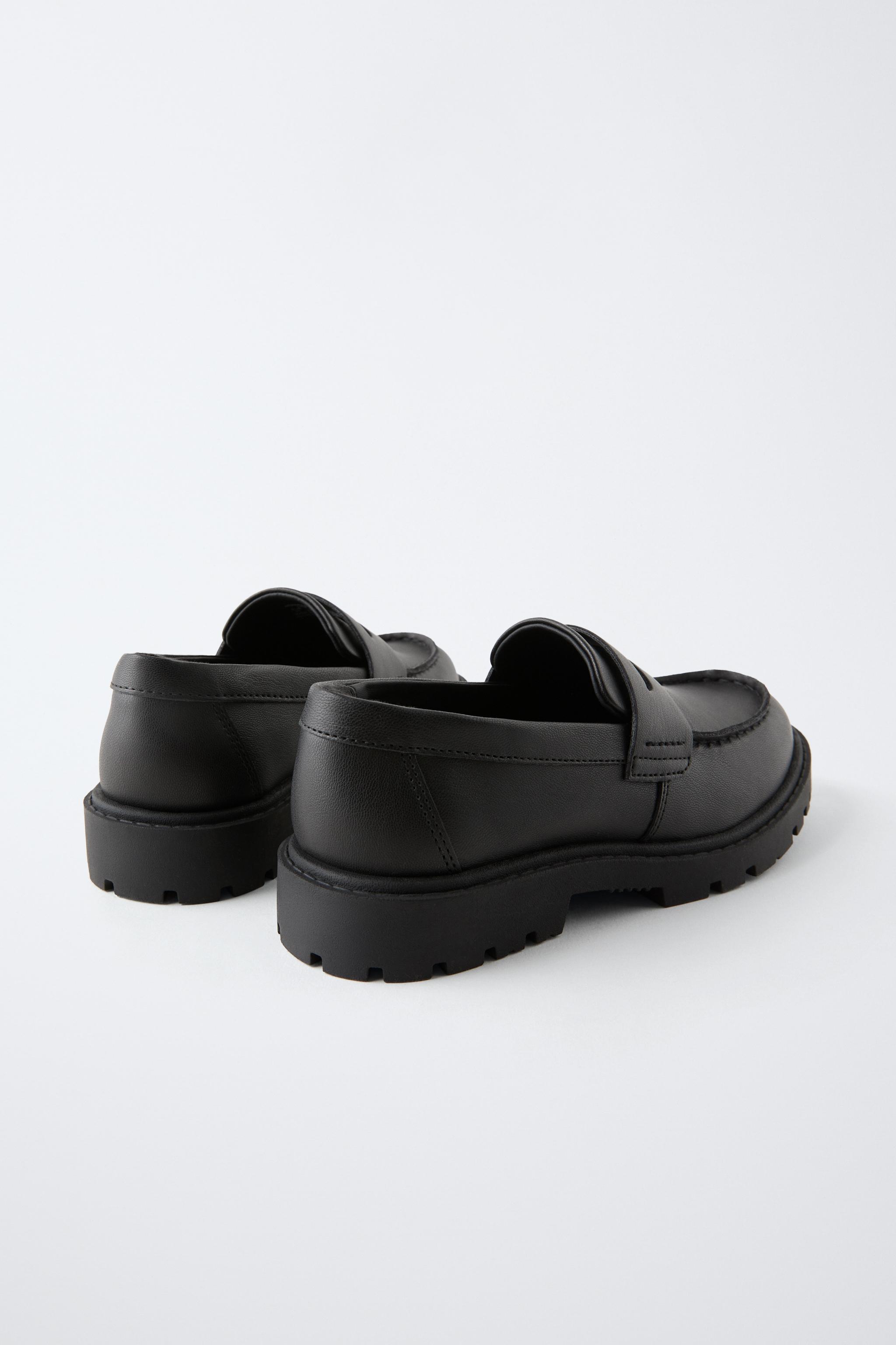 トラックソール ローファー - ブラック | ZARA Japan / 日本