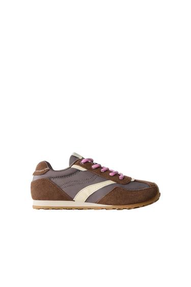 ZAPATILLA DEPORTIVA COMBINADA - Marrón de Zara