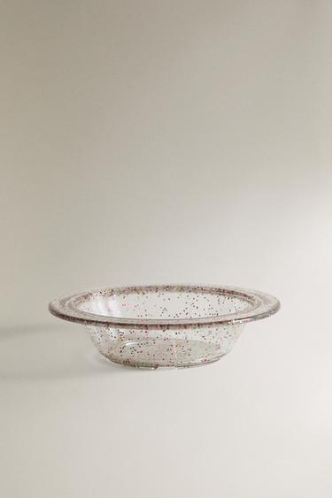 Zara KIDS' TRITAN™ GLITTER BOWL - Transparent - Image 0
