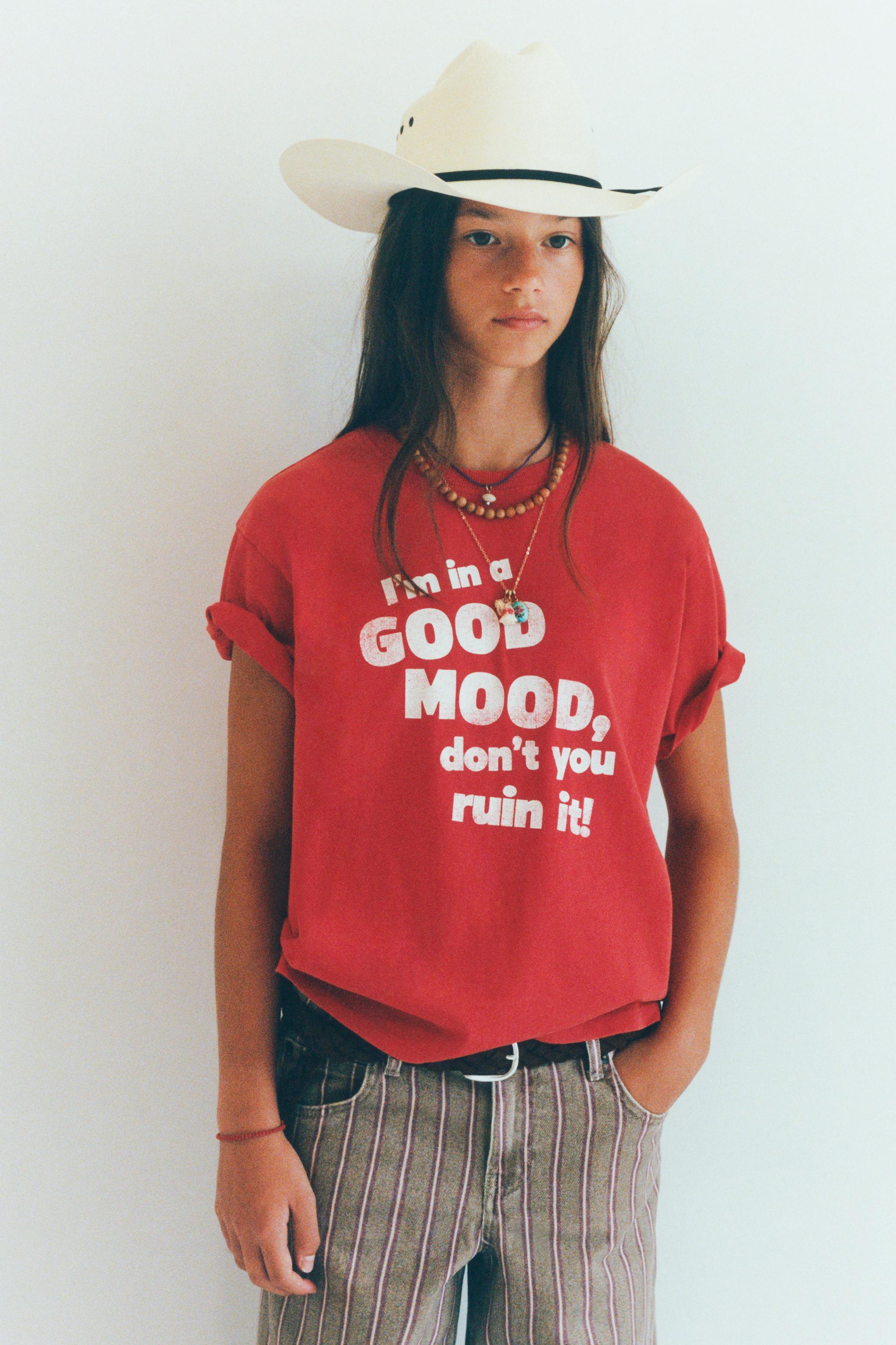 T-SHIRT À IMPRIMÉ INSCRIPTION