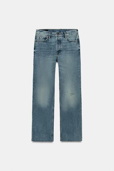 ZW MID-WAIST SLIM FIT JEANS - Mid-blue by Zara - Image 6