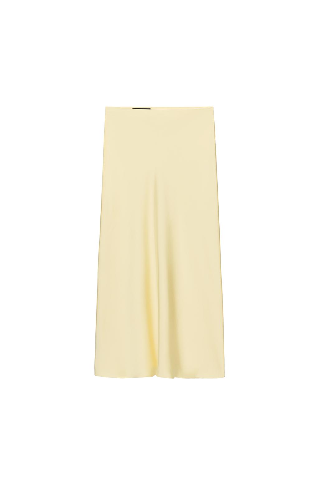 SATIN EFFECT MIDI SKIRT - image 3