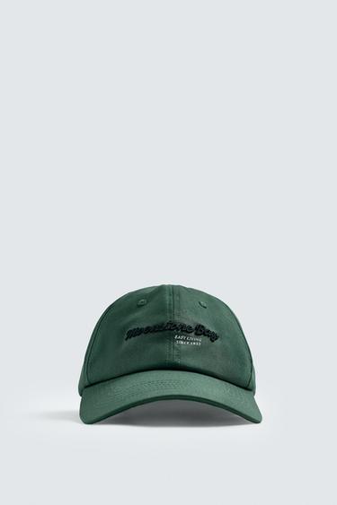COMBINED EMBROIDERY CAP - Green by Zara - Image 1