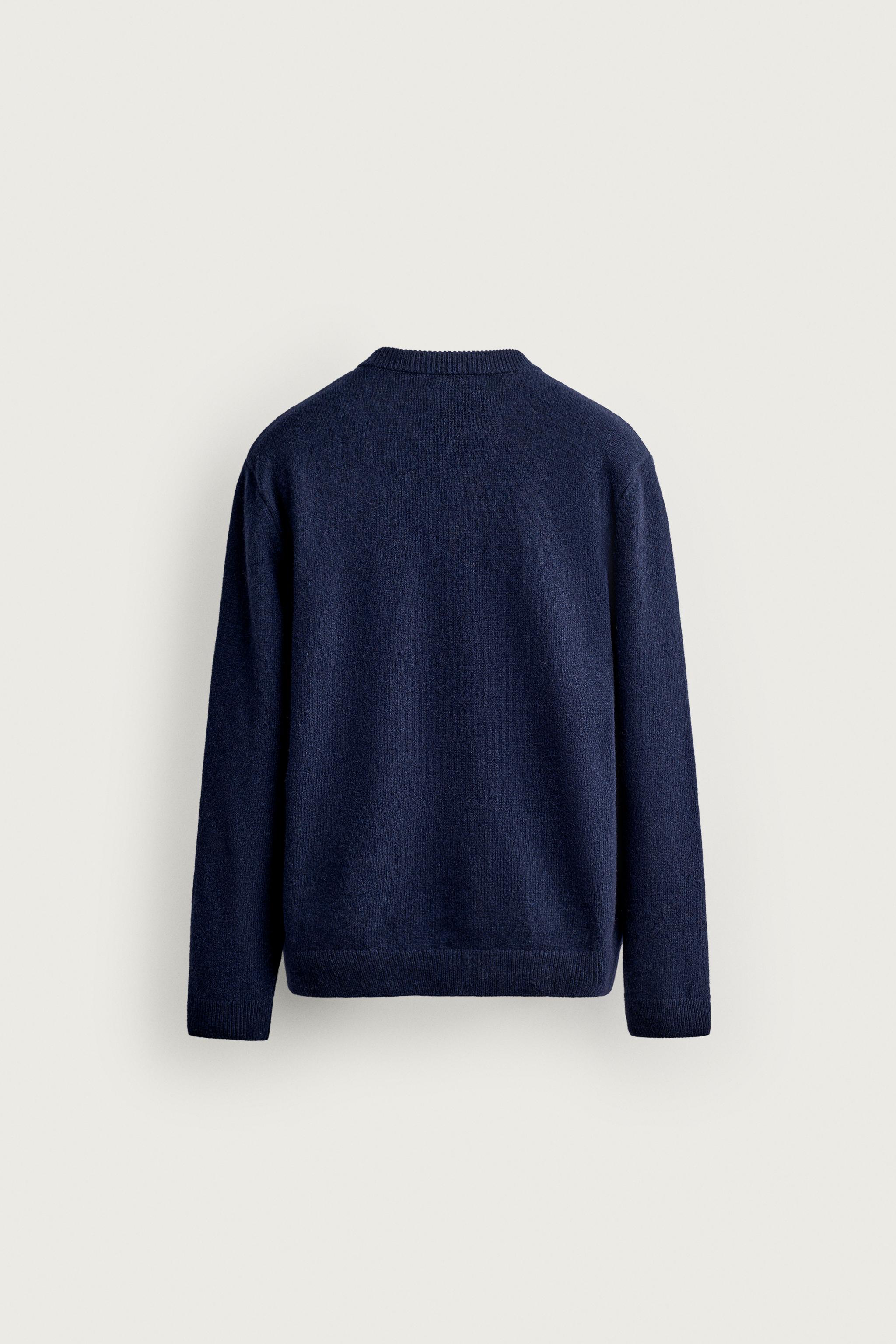 WOOL BLEND REGULAR FIT CARDIGAN
