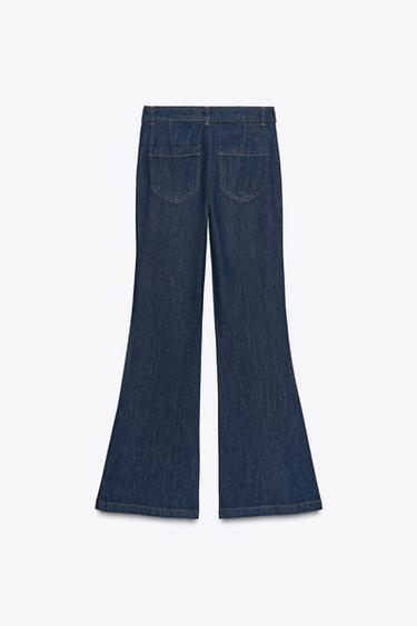 Z1975 FLARE SEAM TROUSERS - Indigo by Zara - Image 6