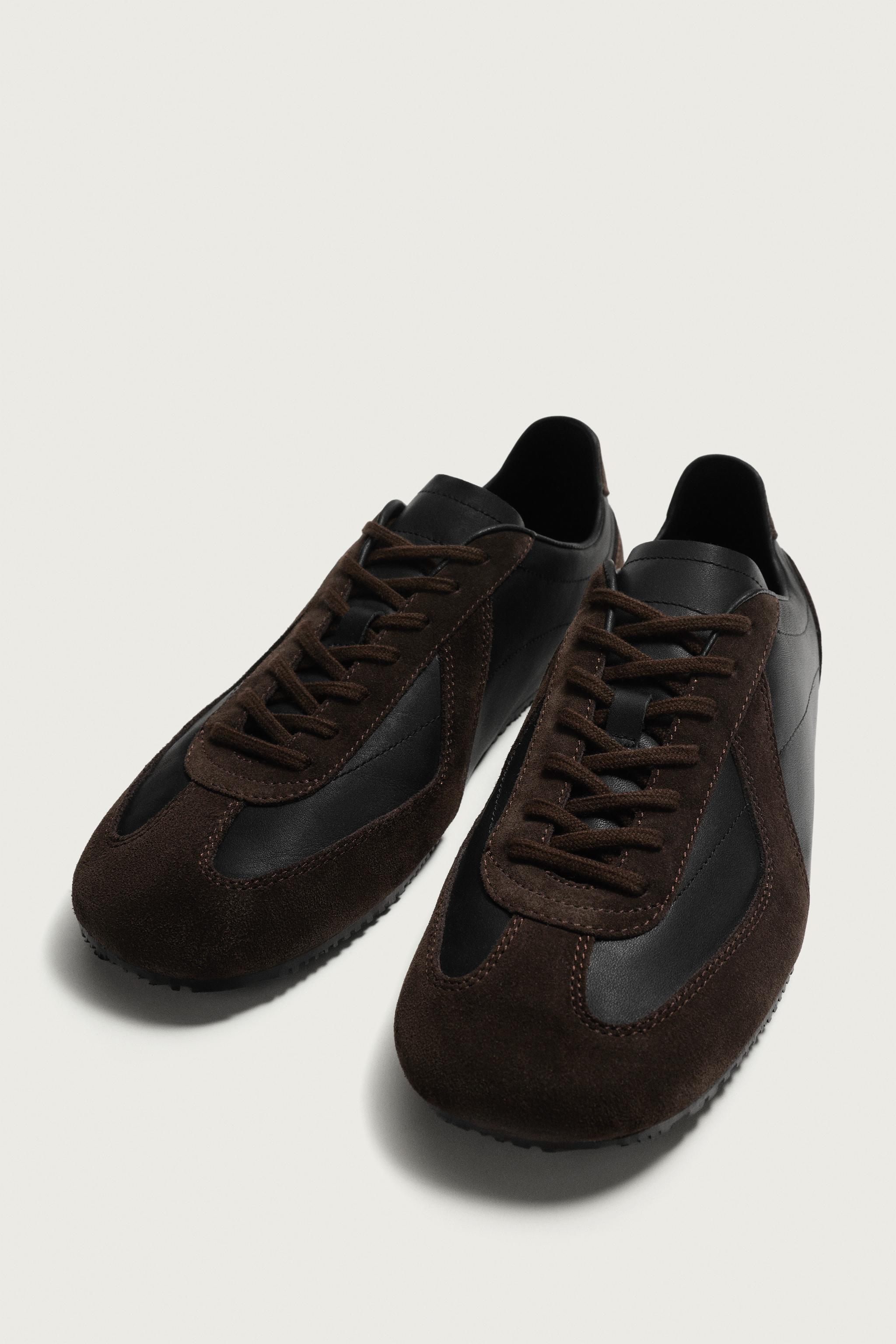 AARON LEVINE X ZARA LEATHER SNEAKERS