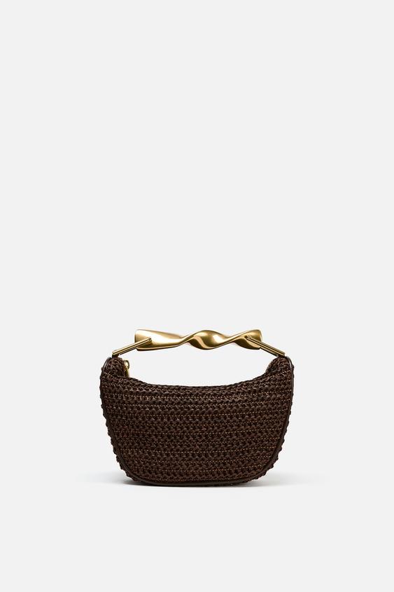 Zara Tortoise Shell Clutch Bolso Clutch Clutch Multicolor Zara