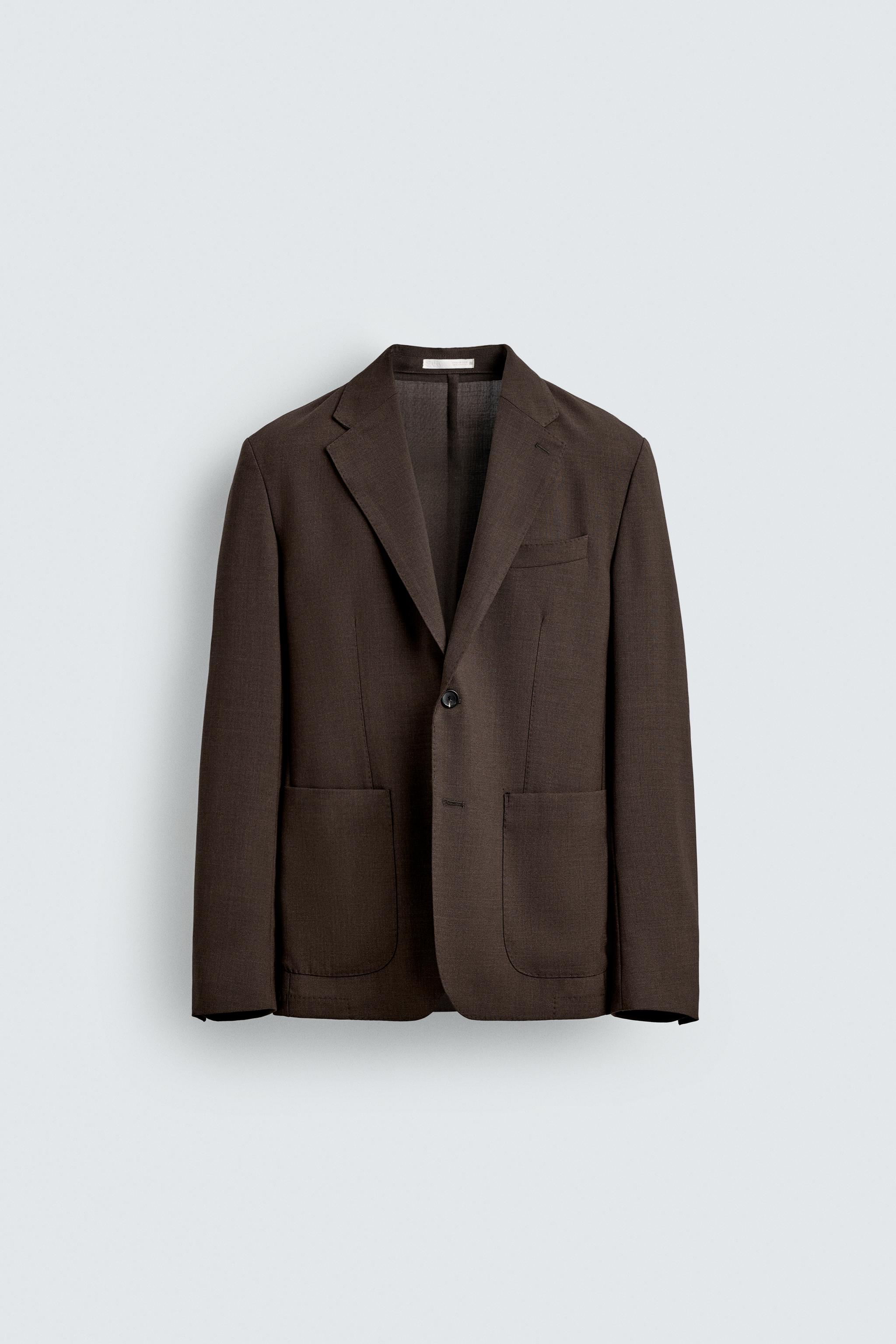 REGULAR FIT 100% WOOL BLAZER