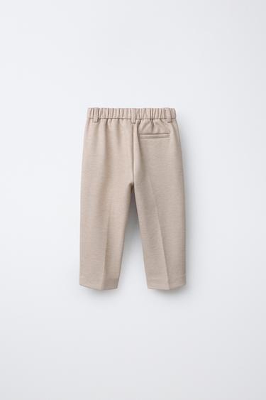 PANTALLONA KOSTUMI COMFORT - Bezhë e hapur nga Zara