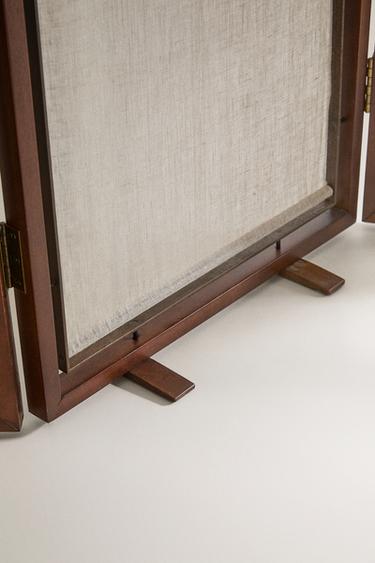 PARAVENT BOIS ET LIN - Marron de Zara - Image 1