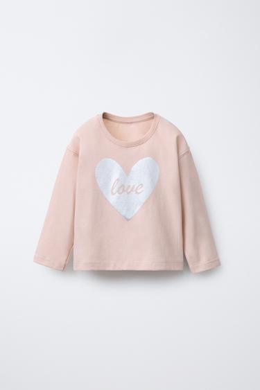 CAMISETA ESTAMPADA BRILLO - Rosa de Zara - Imagen 0