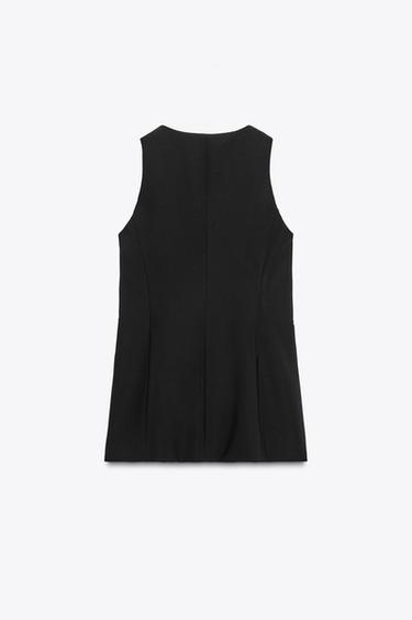 FITTED WAISTCOAT ZW COLLECTION - Black by Zara - Image 5