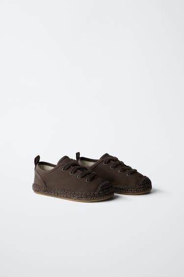 LACE-UP ESPADRILLES - Brown by Zara - Image 1