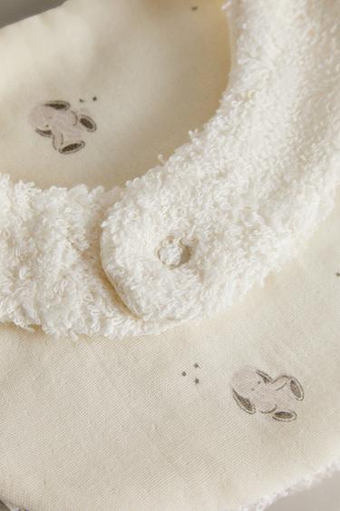 BUNNY BABY BIB - Cream by Zara - Image 3