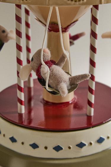 MUSICAL CAROUSEL CHRISTMAS DECORATION - Multicoloured by Zara - Image 2