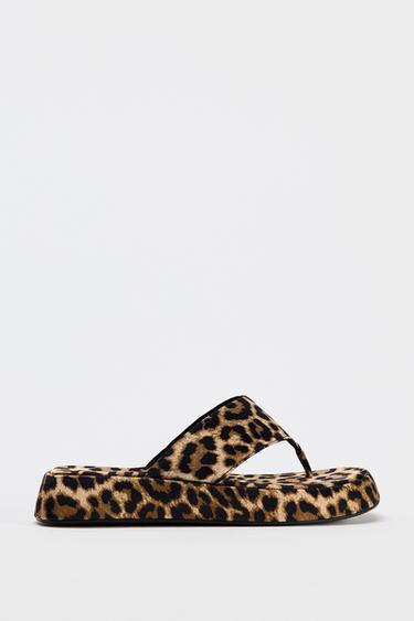 SANDLY NA PLATFORM SE ZVECM POTISKEM - Leopard od Zara