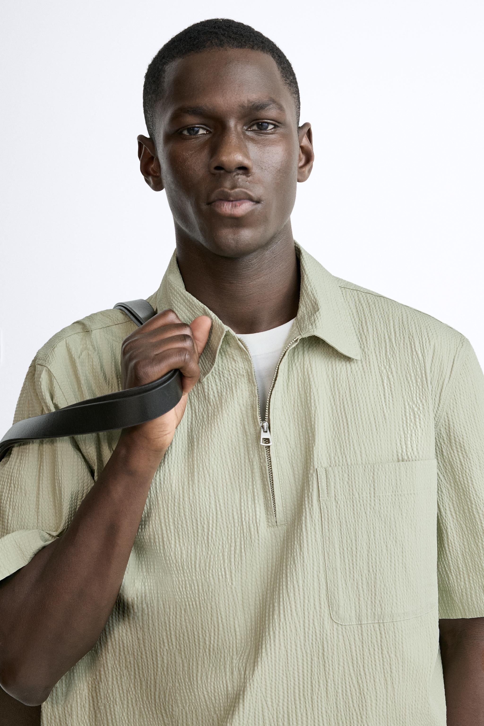 Khaki store polo shirt