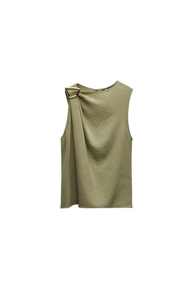 FLOWING TOP WITH BUCKLE