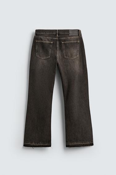RELAXED FLARE FIT JEANS - Brown by Zara - Image 7